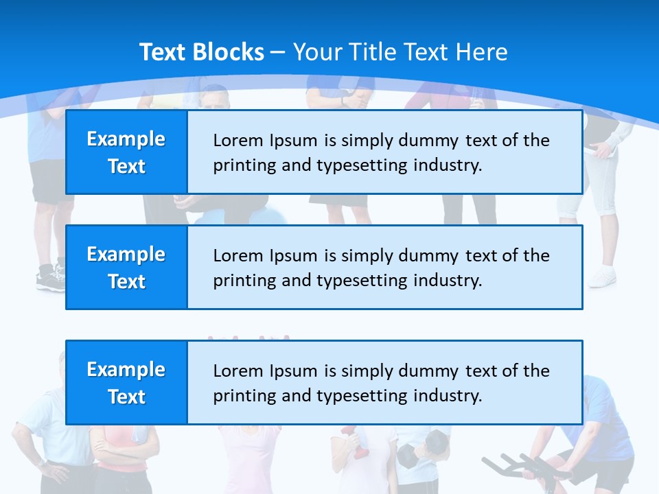 Exerci E Athlete White PowerPoint Template