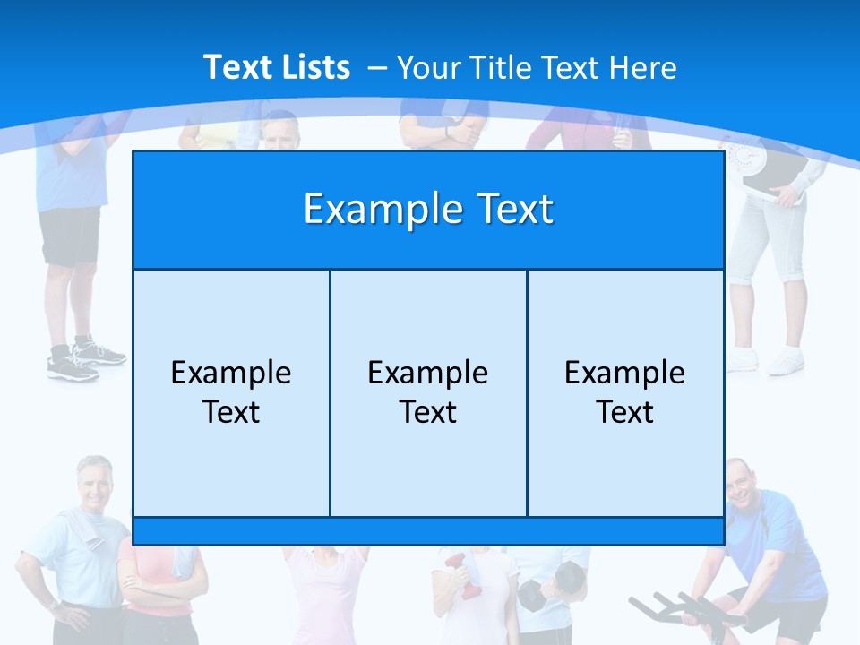 Exerci E Athlete White PowerPoint Template