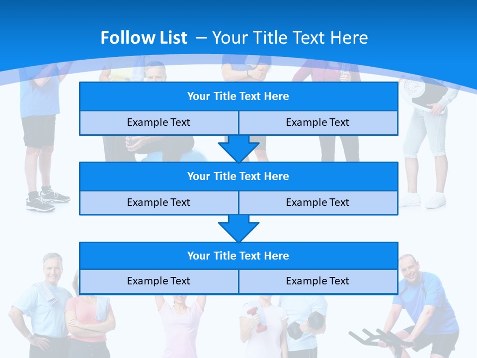 Exerci E Athlete White PowerPoint Template
