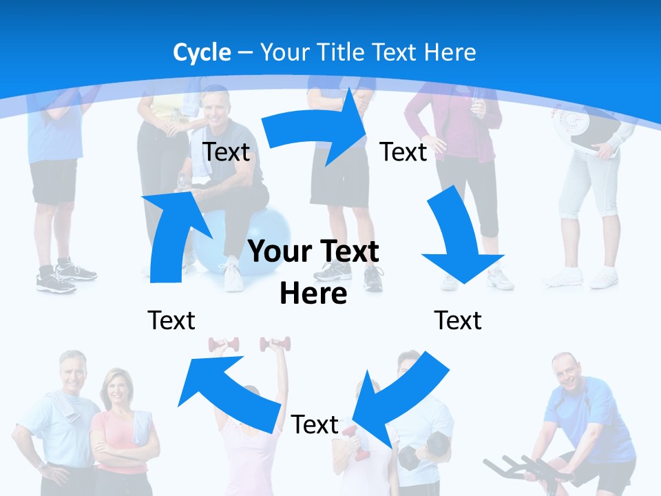 Exerci E Athlete White PowerPoint Template