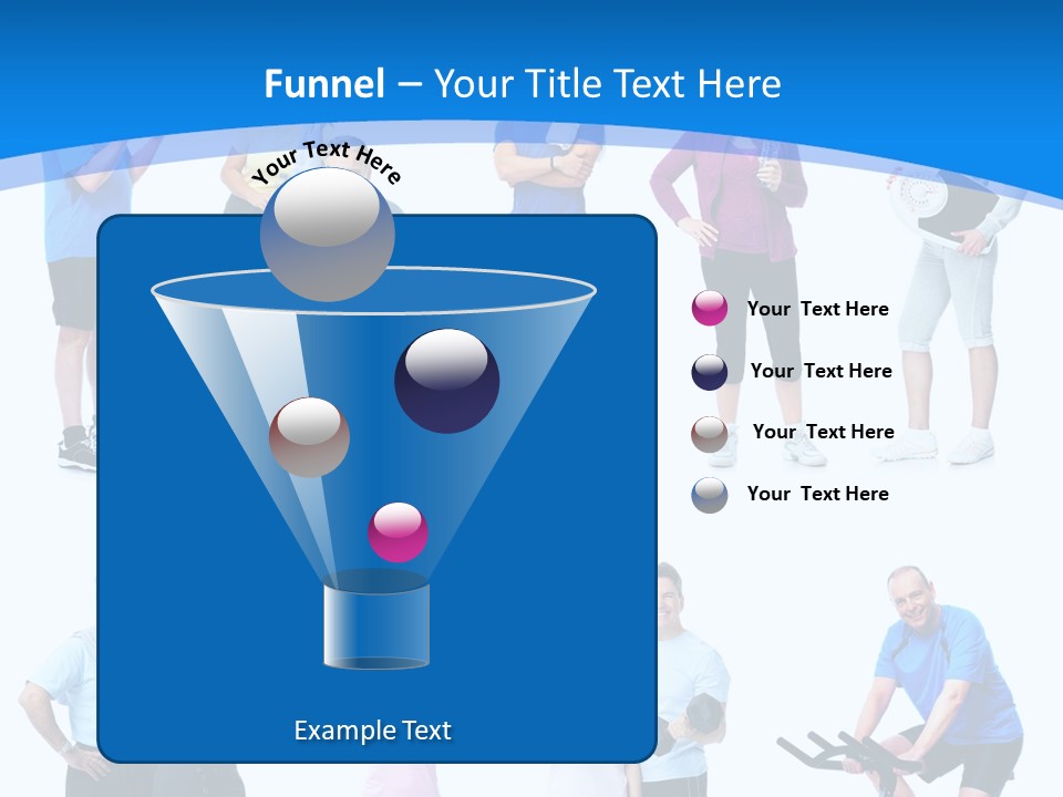 Exerci E Athlete White PowerPoint Template