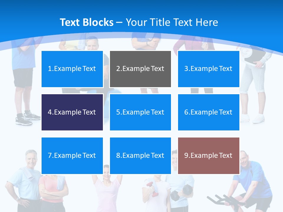 Exerci E Athlete White PowerPoint Template
