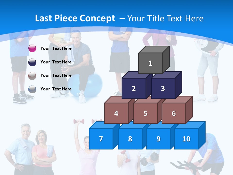 Exerci E Athlete White PowerPoint Template