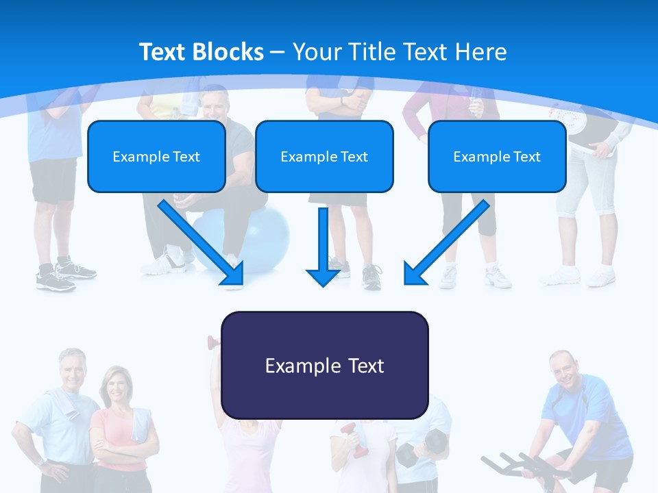 Exerci E Athlete White PowerPoint Template