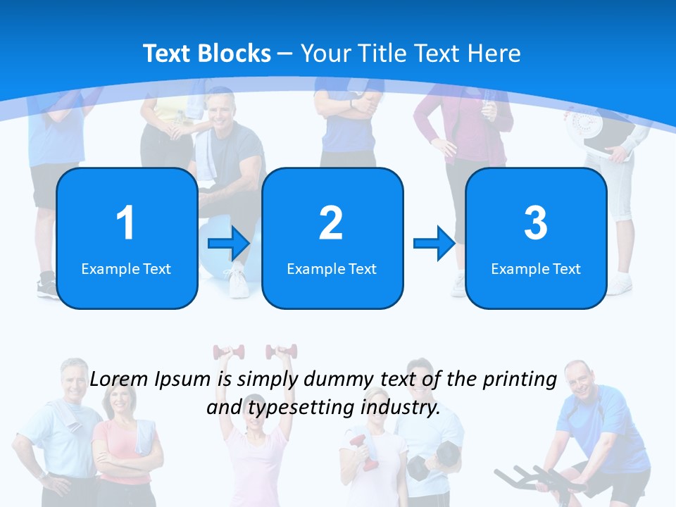 Exerci E Athlete White PowerPoint Template