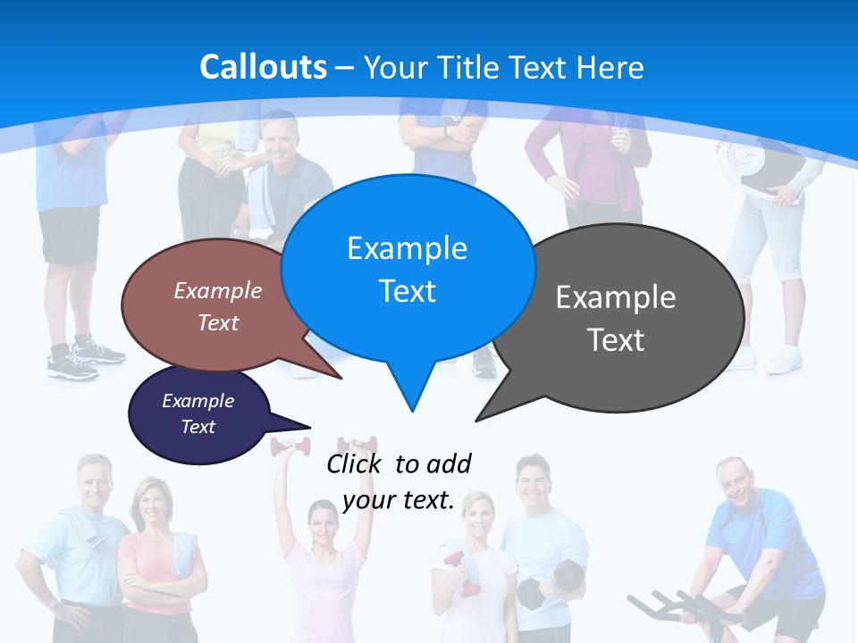 Exerci E Athlete White PowerPoint Template