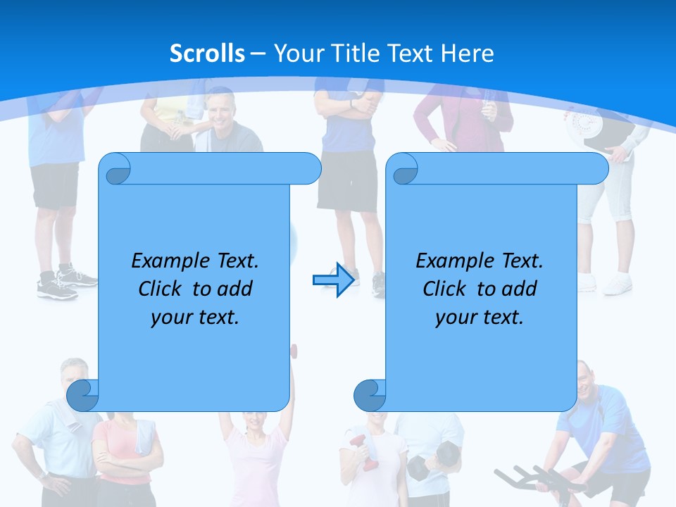 Exerci E Athlete White PowerPoint Template