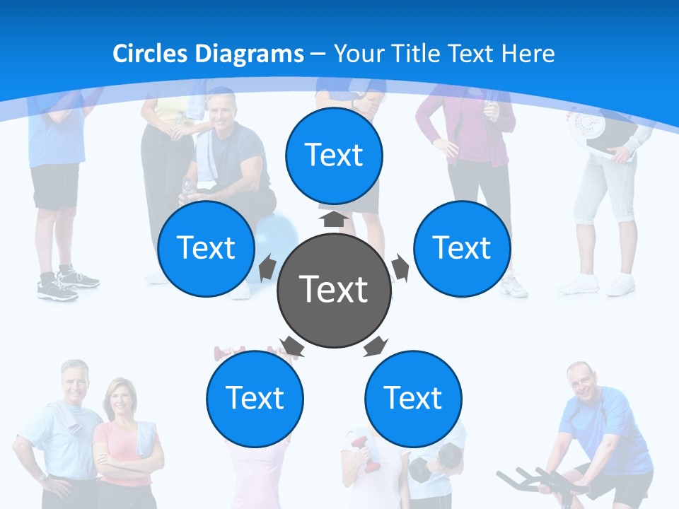 Exerci E Athlete White PowerPoint Template