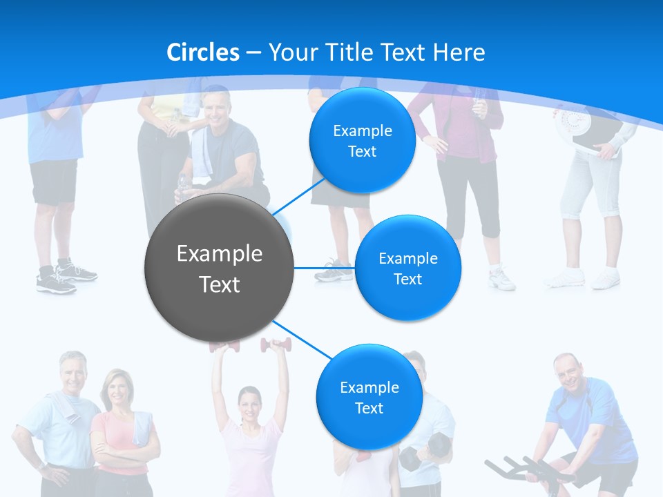 Exerci E Athlete White PowerPoint Template