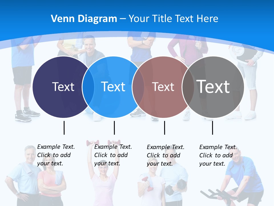 Exerci E Athlete White PowerPoint Template