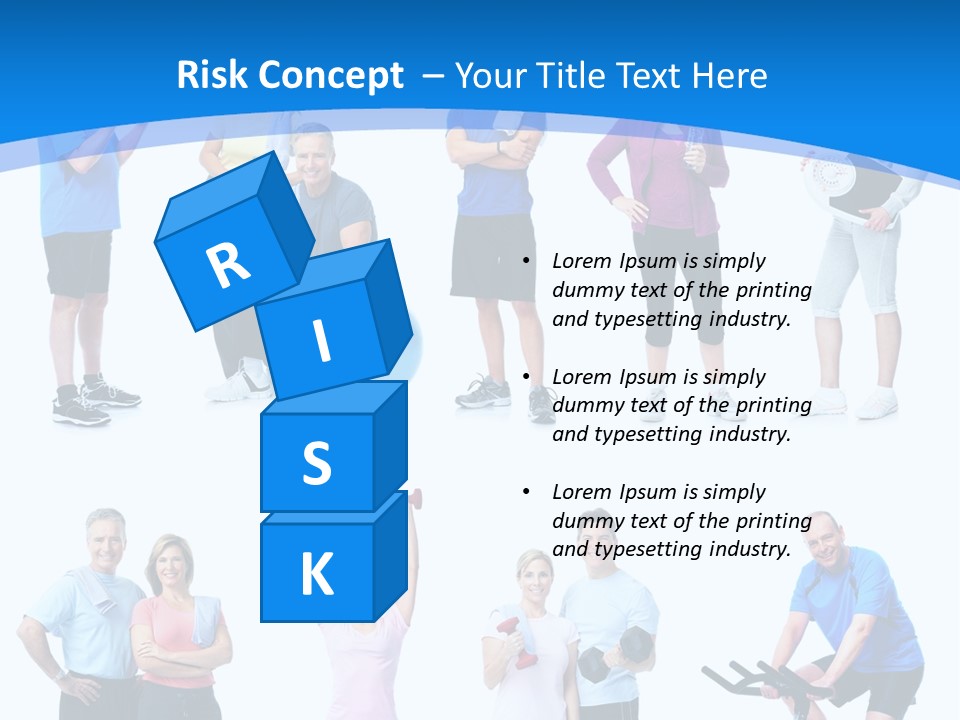 Exerci E Athlete White PowerPoint Template