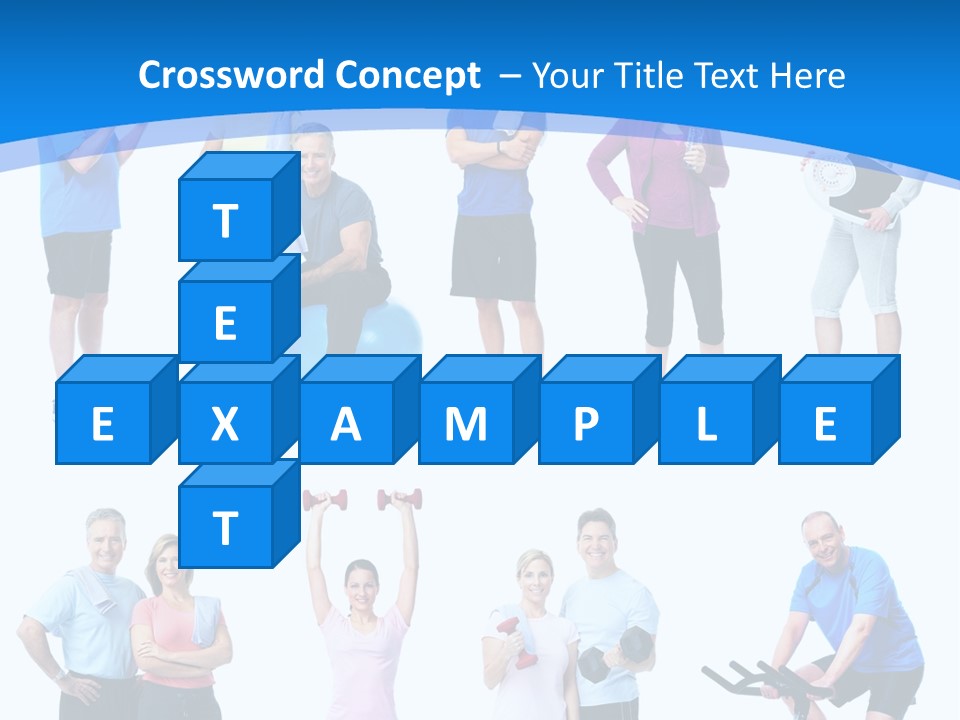 Exerci E Athlete White PowerPoint Template