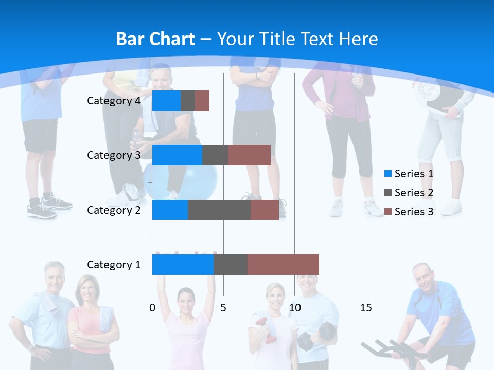 Exerci E Athlete White PowerPoint Template