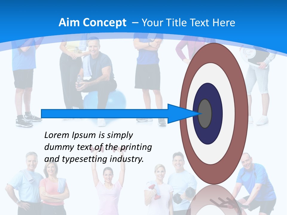 Exerci E Athlete White PowerPoint Template