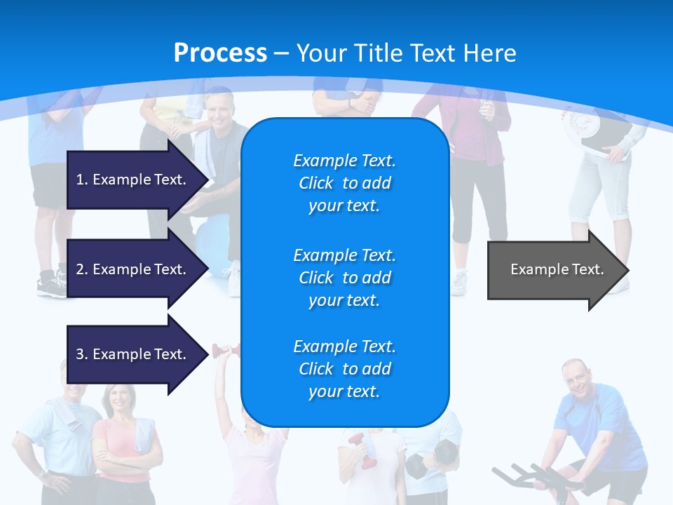 Exerci E Athlete White PowerPoint Template