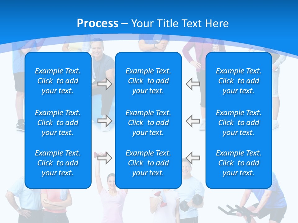 Exerci E Athlete White PowerPoint Template