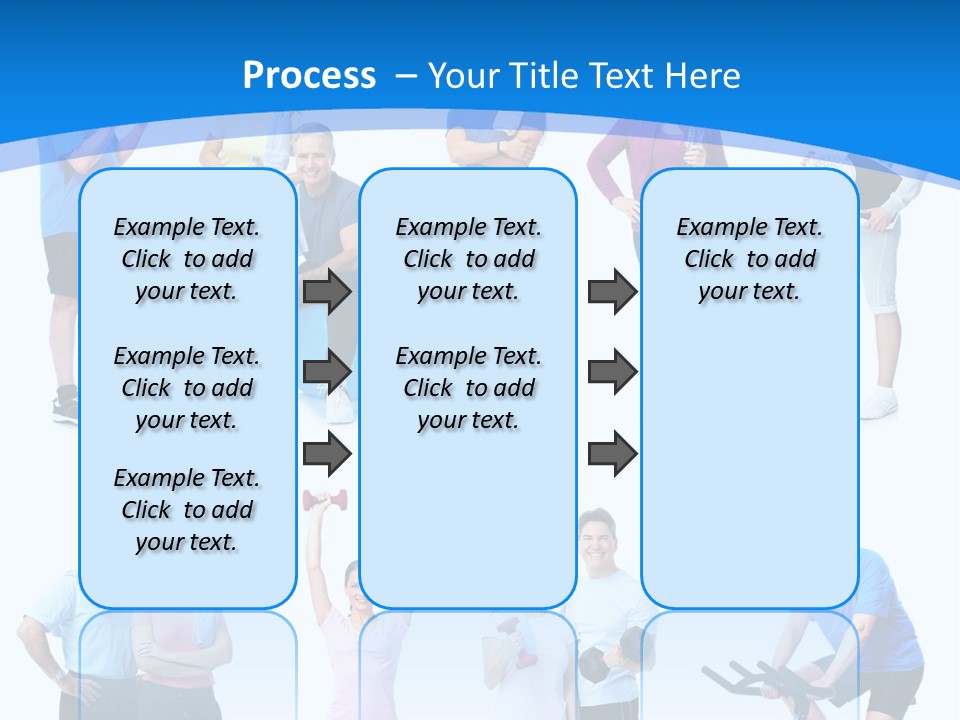 Exerci E Athlete White PowerPoint Template