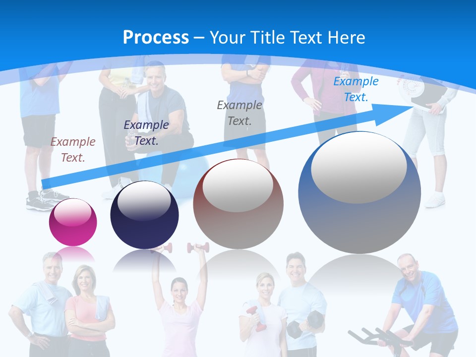 Exerci E Athlete White PowerPoint Template