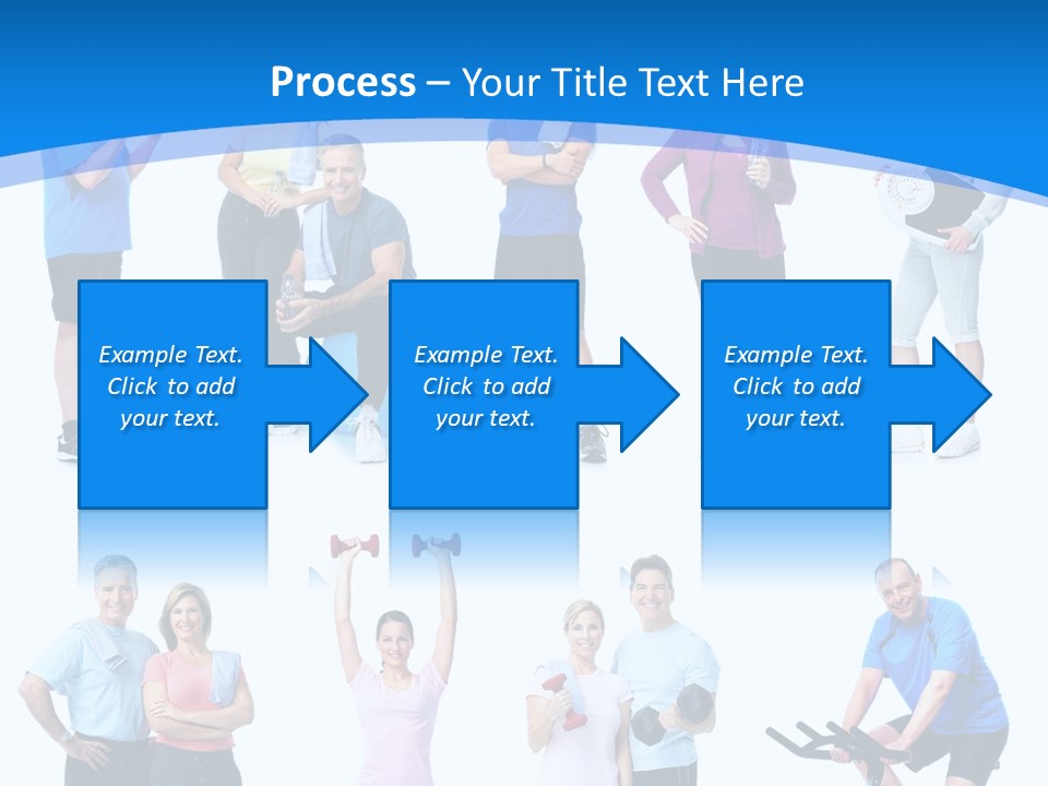 Exerci E Athlete White PowerPoint Template