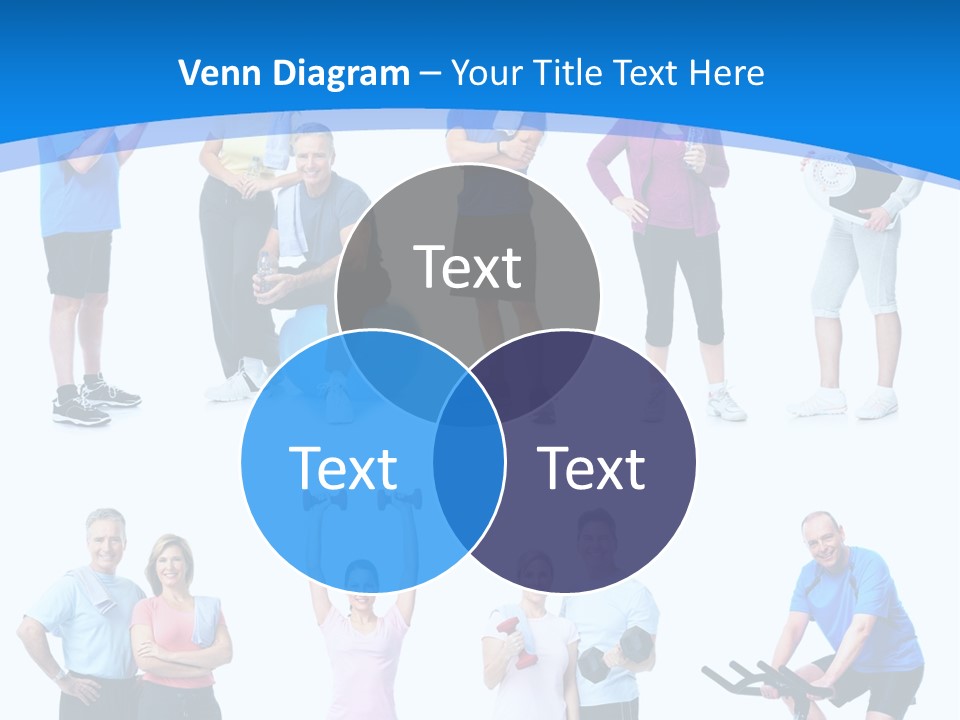 Exerci E Athlete White PowerPoint Template