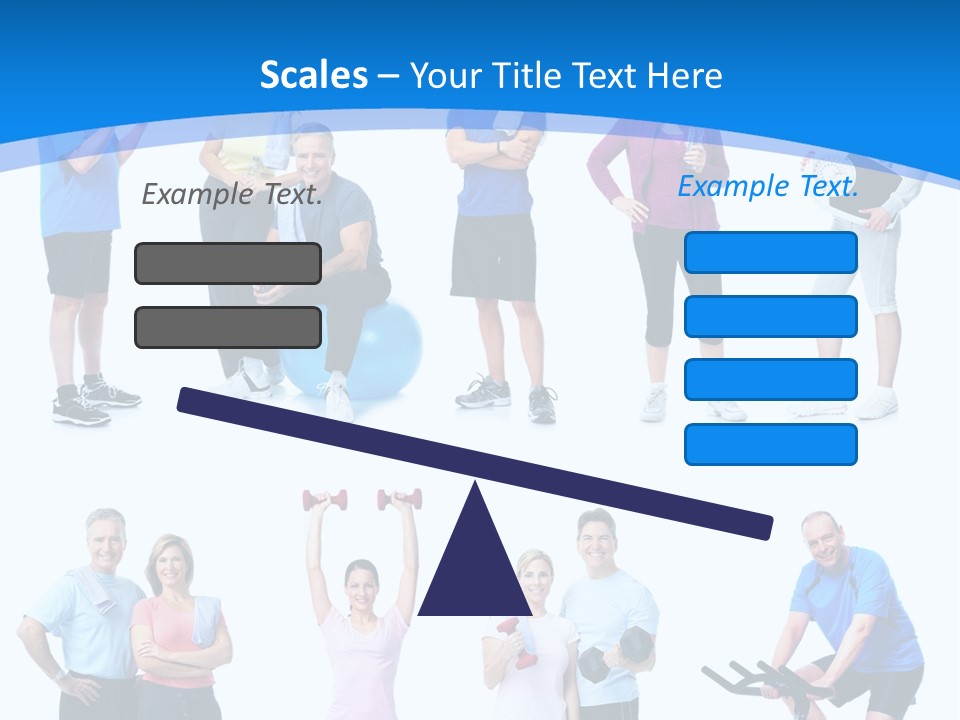 Exerci E Athlete White PowerPoint Template