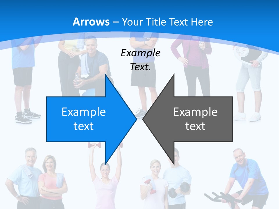 Exerci E Athlete White PowerPoint Template