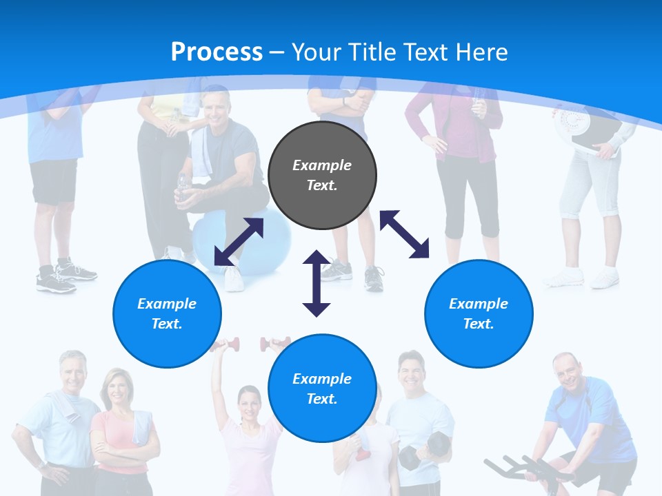 Exerci E Athlete White PowerPoint Template