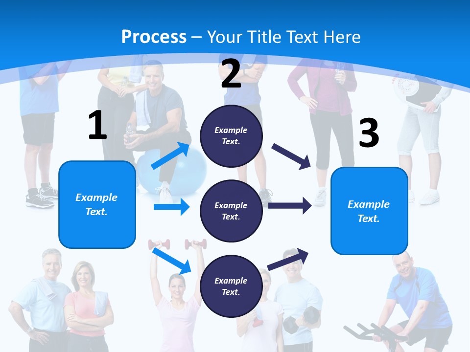 Exerci E Athlete White PowerPoint Template
