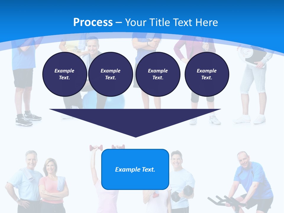 Exerci E Athlete White PowerPoint Template