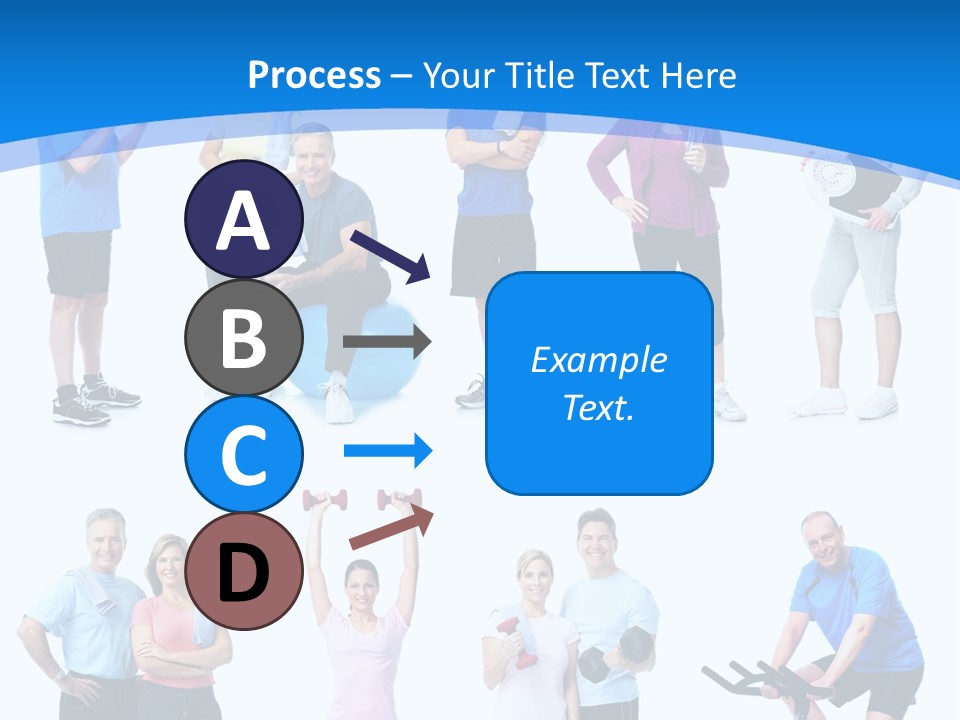 Exerci E Athlete White PowerPoint Template