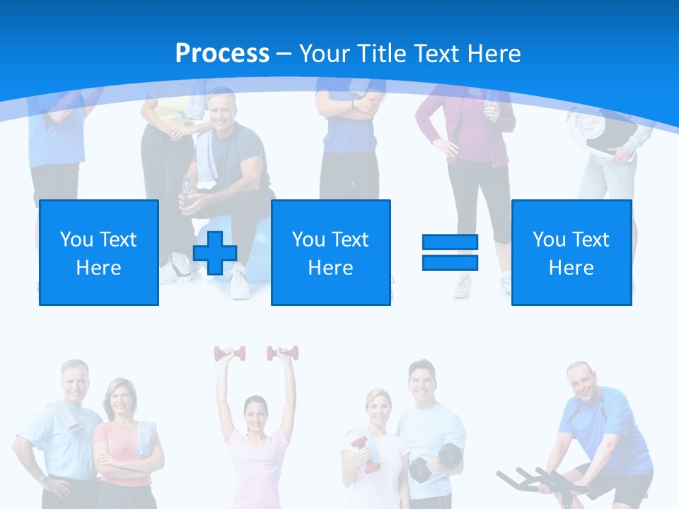 Exerci E Athlete White PowerPoint Template