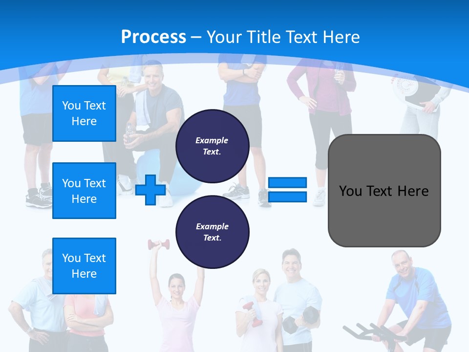 Exerci E Athlete White PowerPoint Template