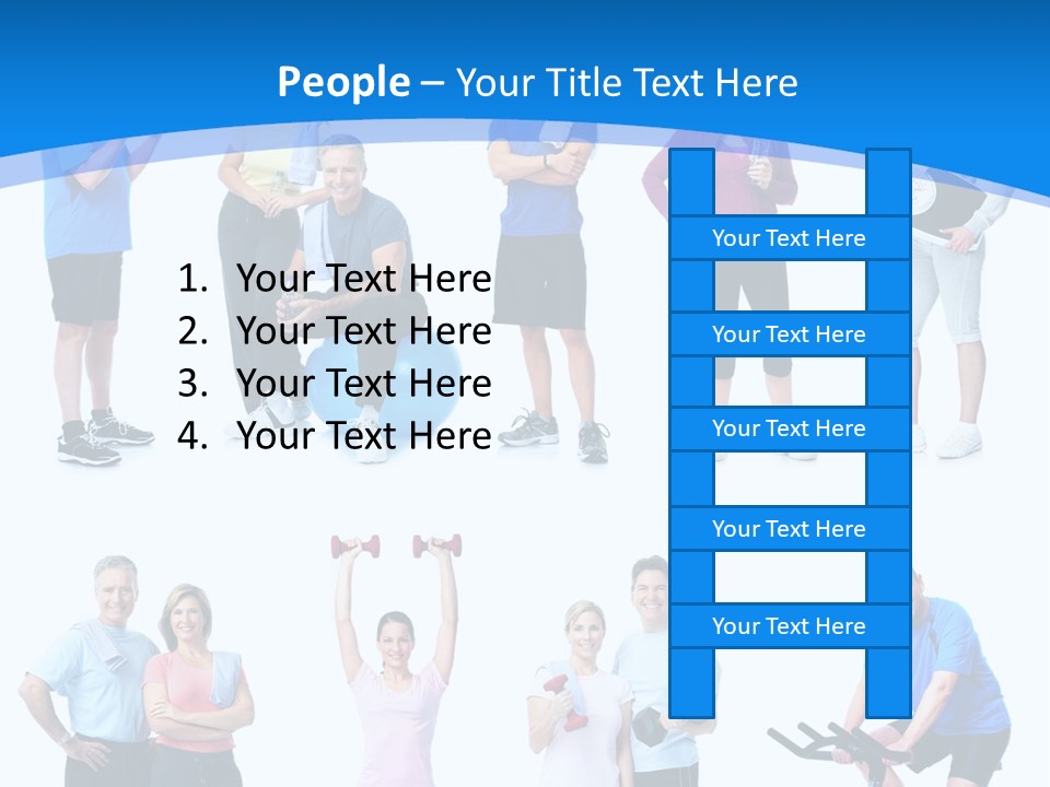 Exerci E Athlete White PowerPoint Template