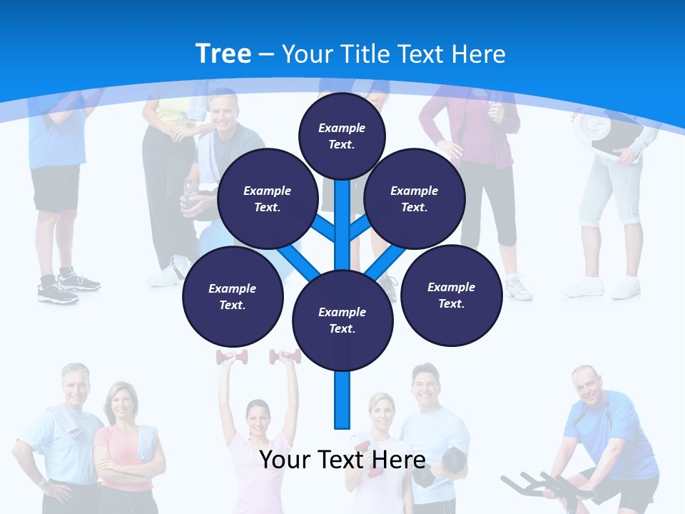 Exerci E Athlete White PowerPoint Template