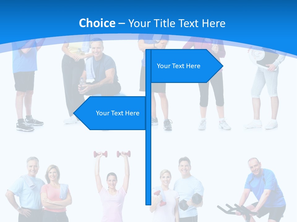 Exerci E Athlete White PowerPoint Template