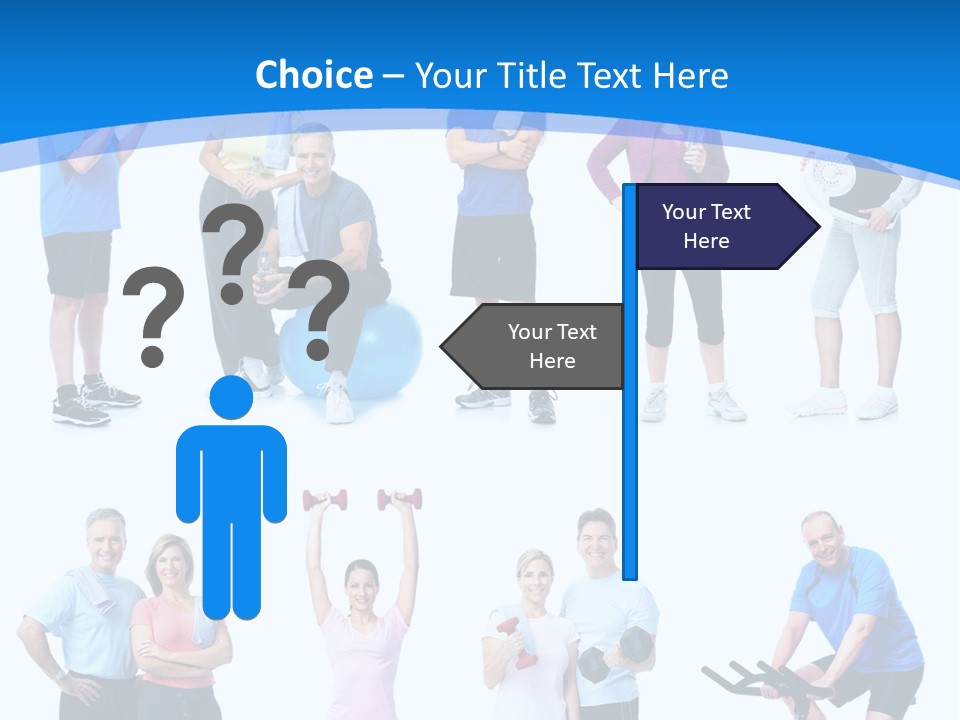 Exerci E Athlete White PowerPoint Template