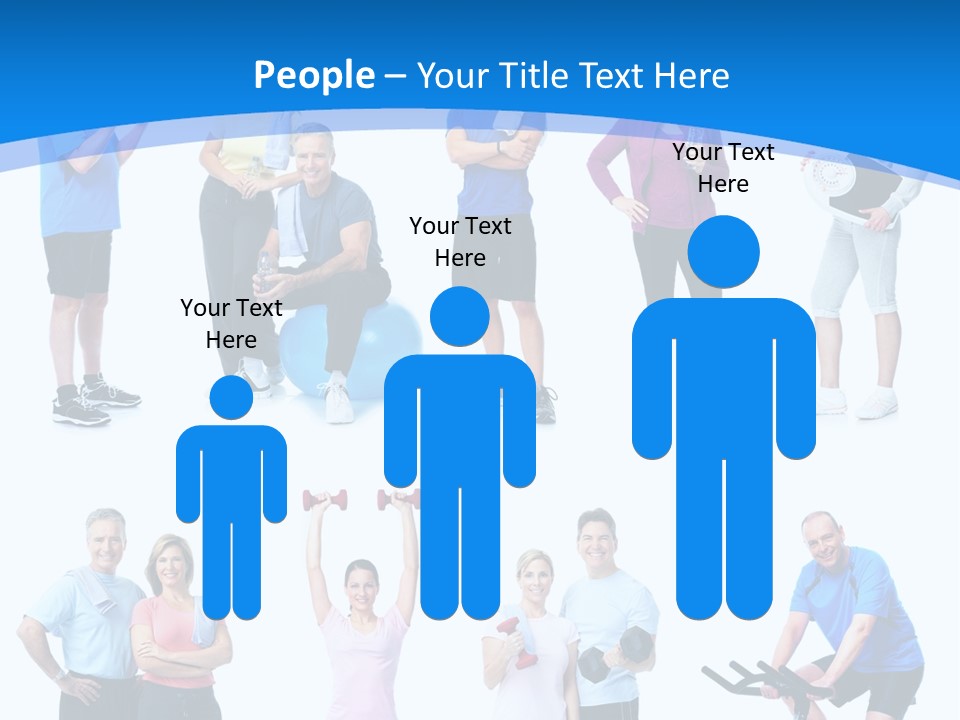 Exerci E Athlete White PowerPoint Template