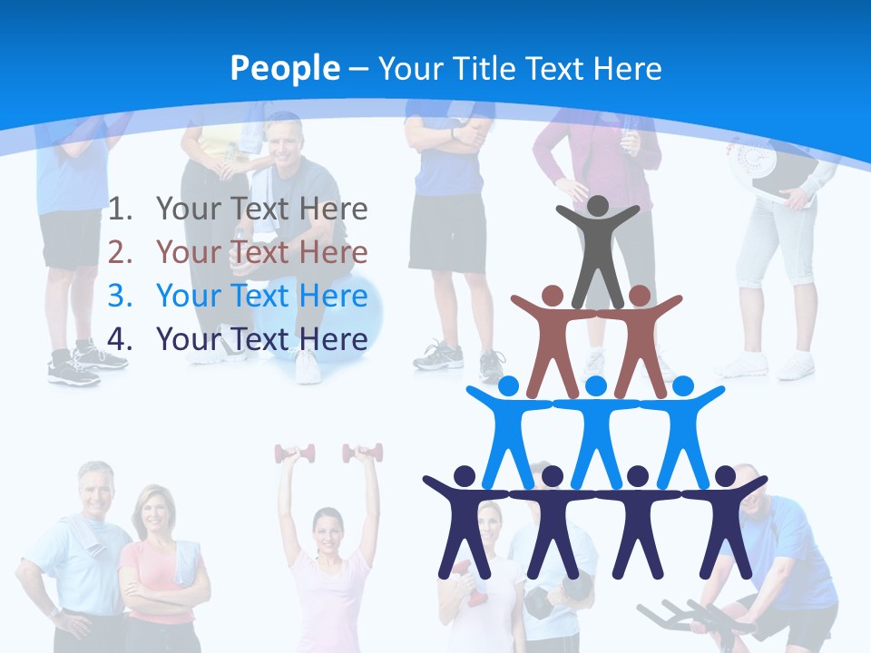 Exerci E Athlete White PowerPoint Template