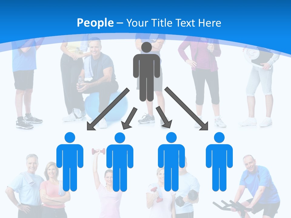 Exerci E Athlete White PowerPoint Template