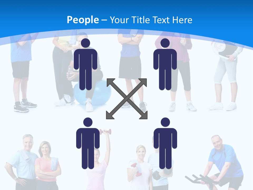 Exerci E Athlete White PowerPoint Template