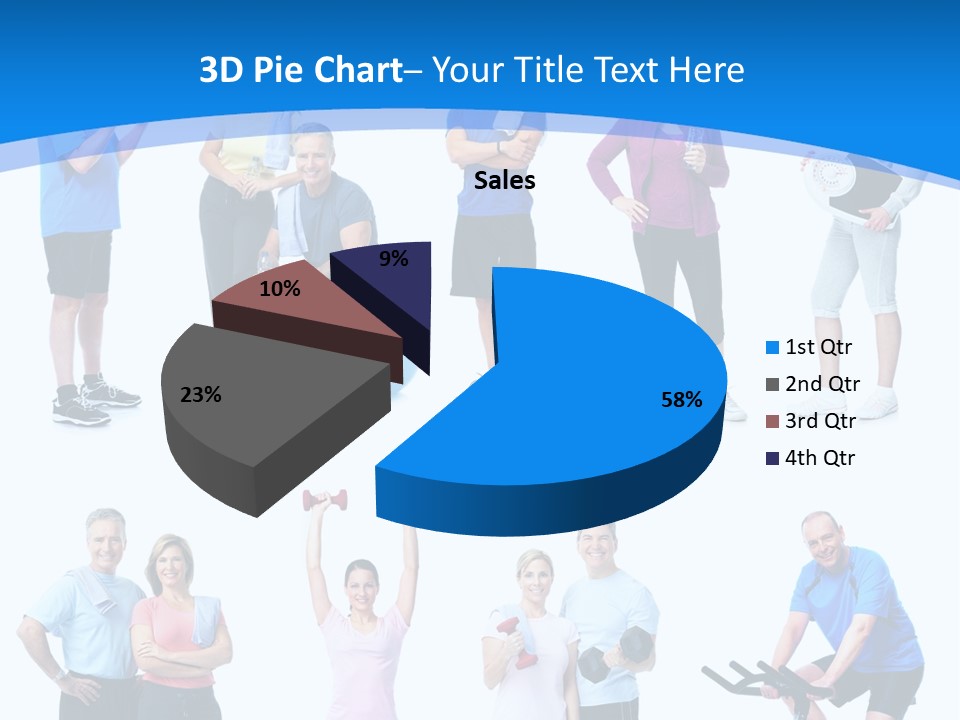 Exerci E Athlete White PowerPoint Template