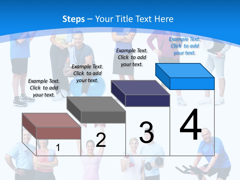 Exerci E Athlete White PowerPoint Template