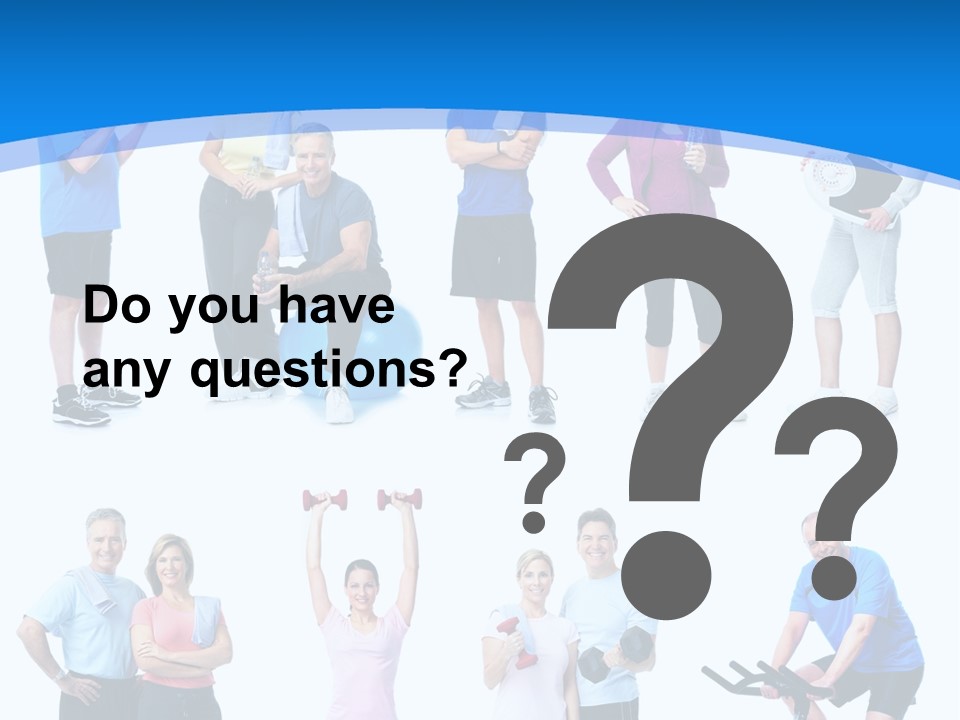 Exerci E Athlete White PowerPoint Template