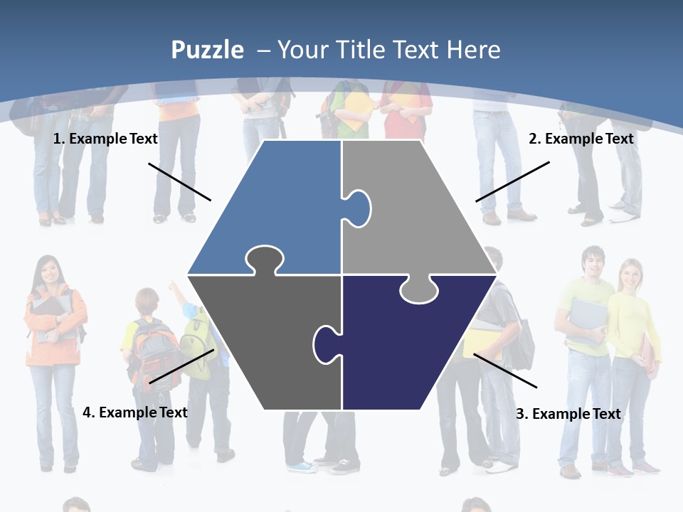 Teenager Lifestyle Isolated PowerPoint Template