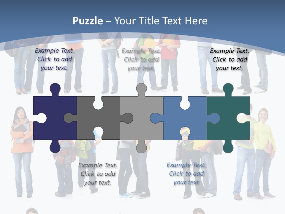 Teenager Lifestyle Isolated PowerPoint Template