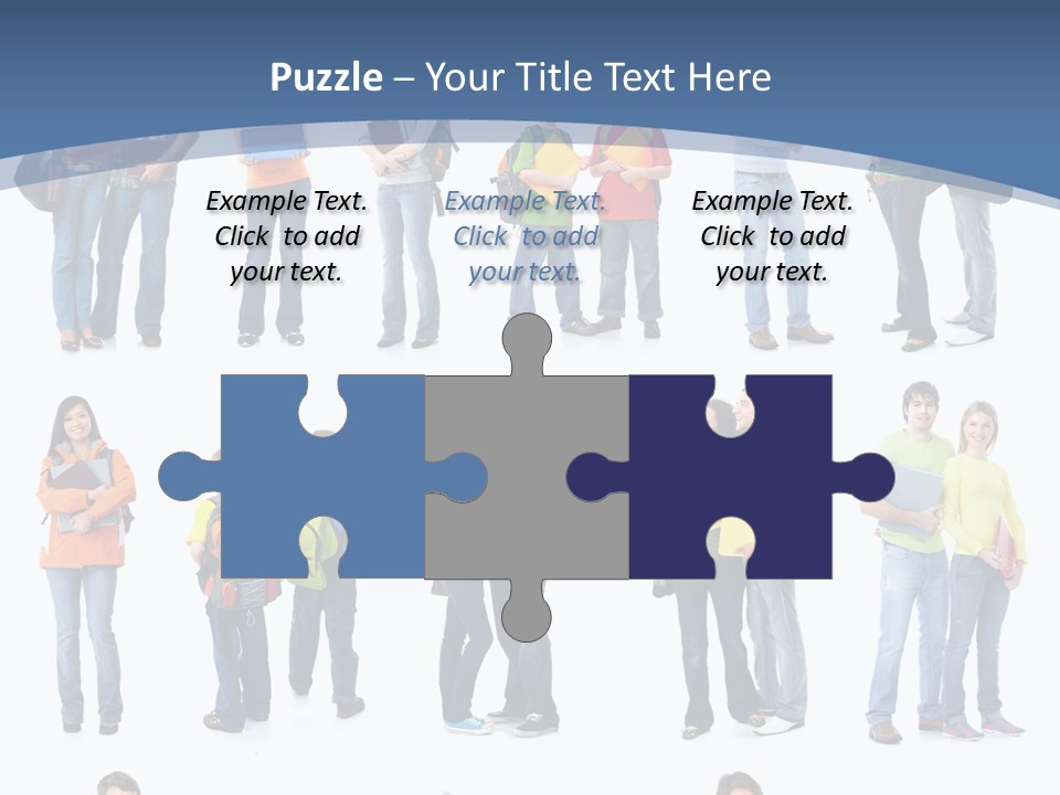 Teenager Lifestyle Isolated PowerPoint Template