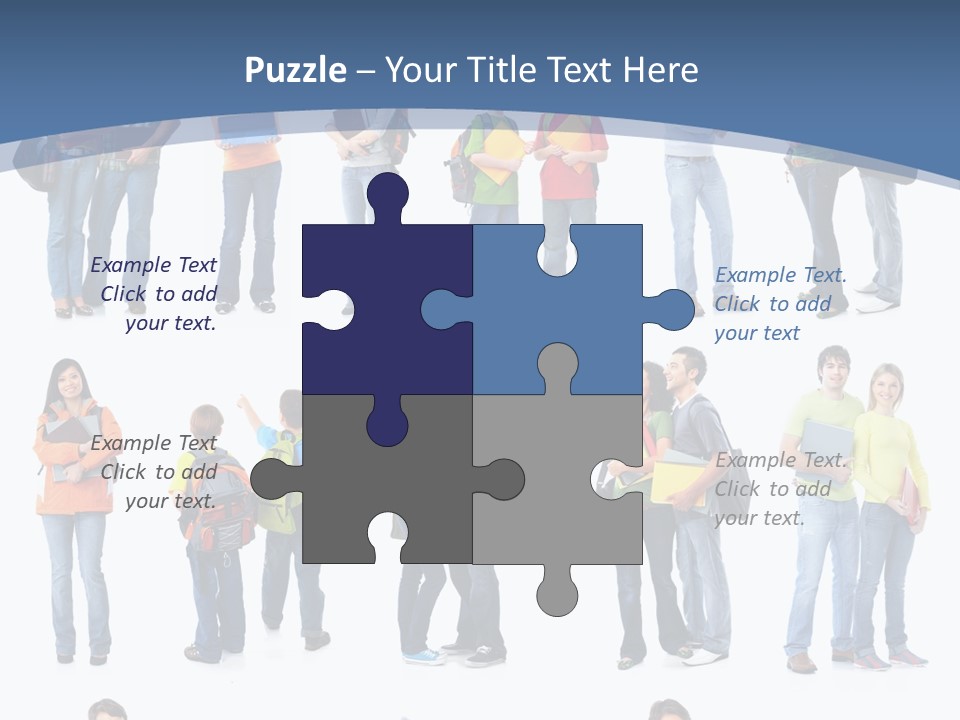 Teenager Lifestyle Isolated PowerPoint Template