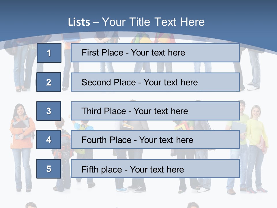 Teenager Lifestyle Isolated PowerPoint Template
