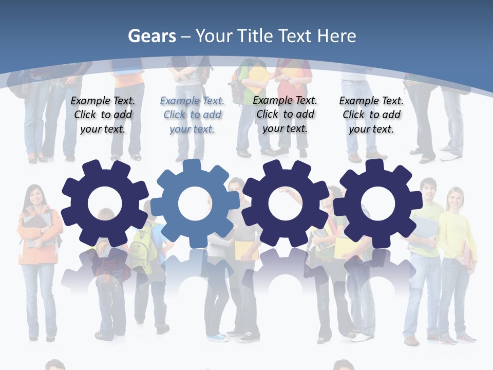 Teenager Lifestyle Isolated PowerPoint Template