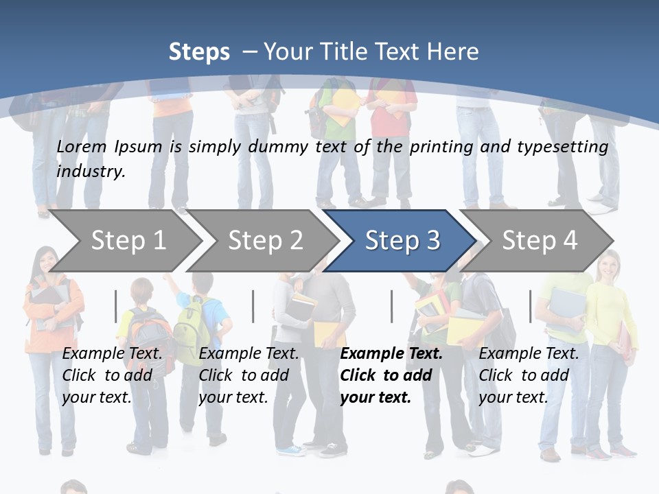 Teenager Lifestyle Isolated PowerPoint Template